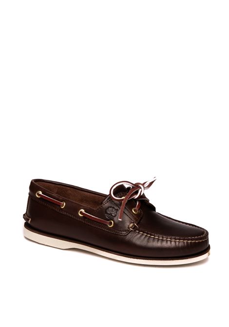 Brown eye boat loafer TIMBERLAND | TB1740352141PELLE-BROWN